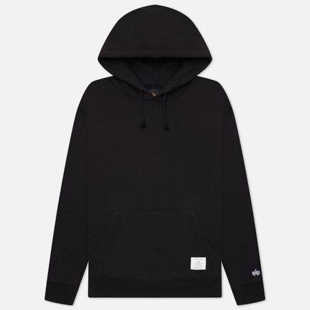 Мужская толстовка Alpha Industries Essential Hoodie, цвет чёрный