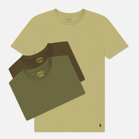 Комплект мужских футболок Polo Ralph Lauren Crew Neck 3-Pack, цвет комбинированный