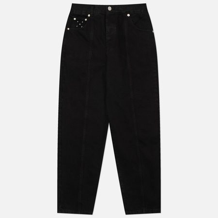 Мужские джинсы Pop Trading Company DRS Denim Seam, цвет чёрный
