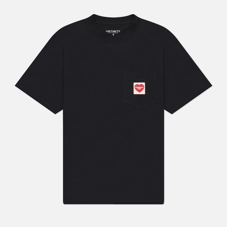 Женская футболка Carhartt WIP W' Pocket Heart, цвет чёрный
