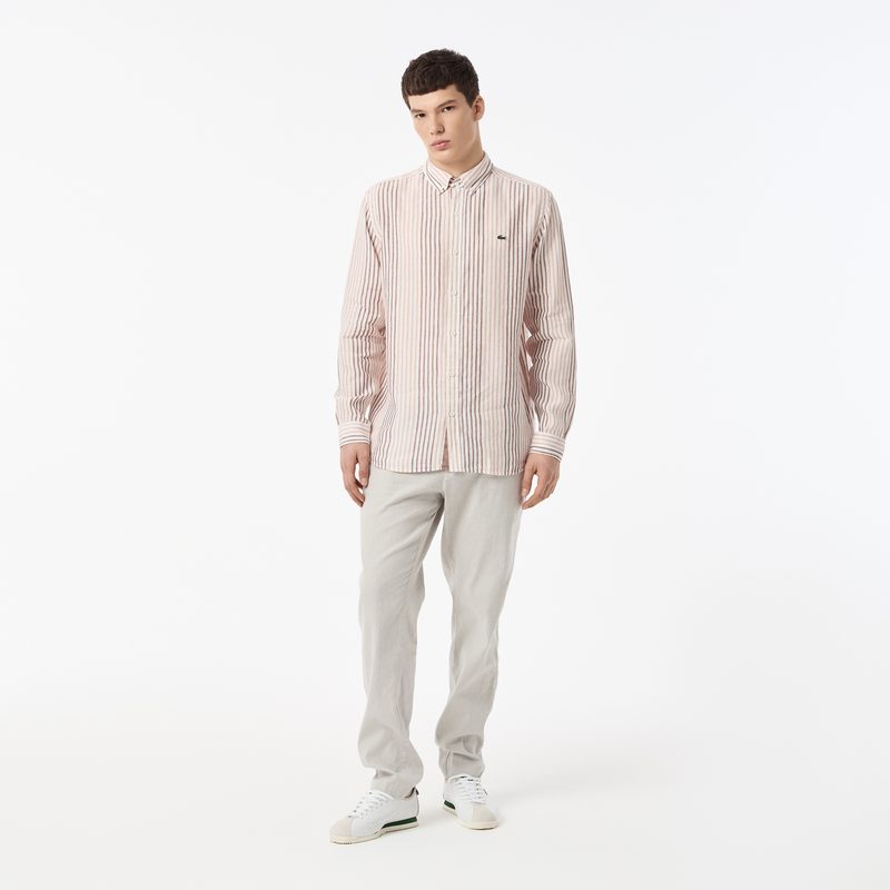 Мужская рубашка Lacoste из льна 4