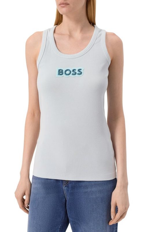 Хлопковая майка BOSS Orange 3