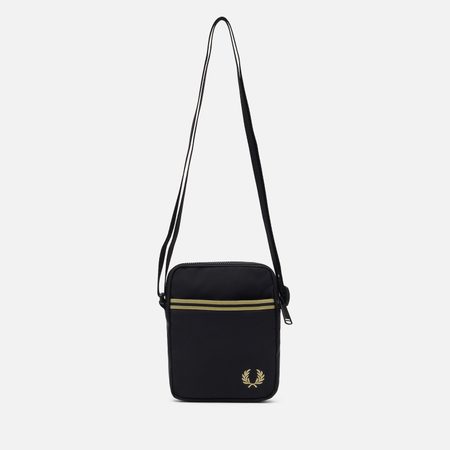 Сумка Fred Perry Tipped Tape Small Side, цвет чёрный