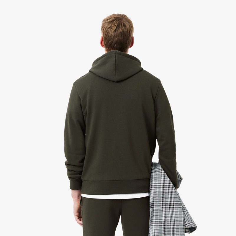 Мужское худи Lacoste классического кроя с флисом 2