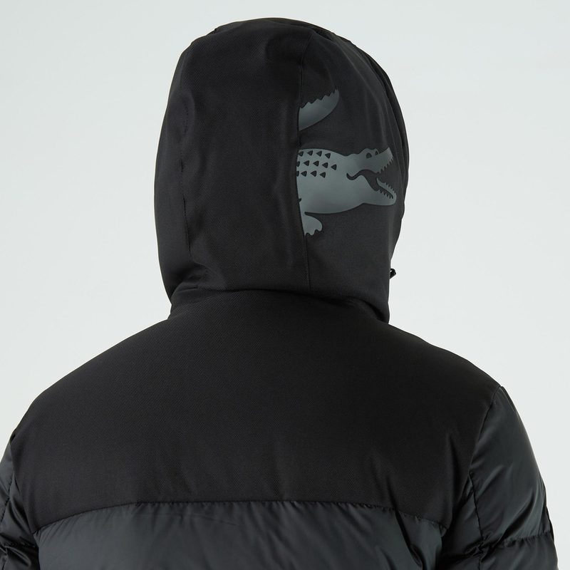 Мужская двусторонняя стеганая куртка Lacoste свободного кроя с подкладкой 5