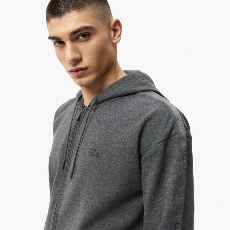 Мужской хлопковый свитшот Lacoste свободного кроя 3