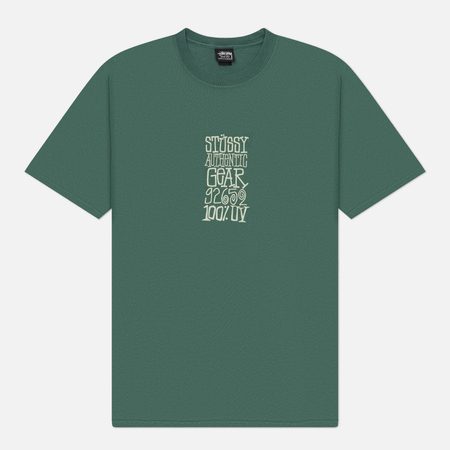 Мужская футболка Stussy Authentic Gear Pigment Dyed, цвет зелёный