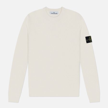 Мужской свитер Stone Island Full Rib RWS Wool, цвет бежевый