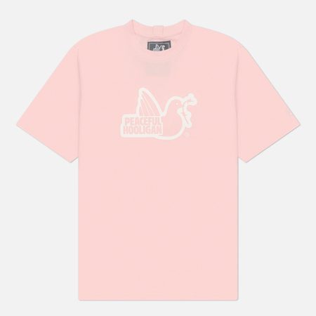 Мужская футболка Peaceful Hooligan Outline, цвет розовый