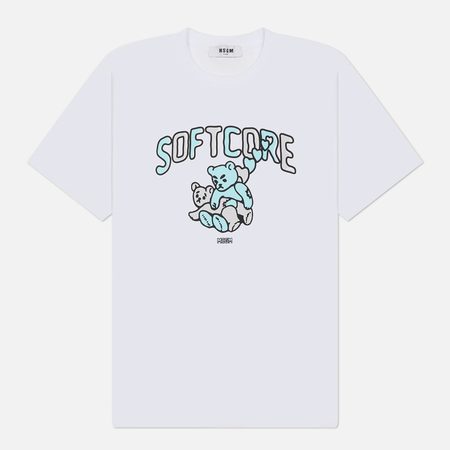 Мужская футболка MSGM Softcore, цвет белый