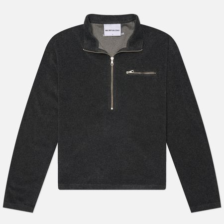 Мужская толстовка MKI MIYUKI ZOKU Towelling Quarter-Zip, цвет серый