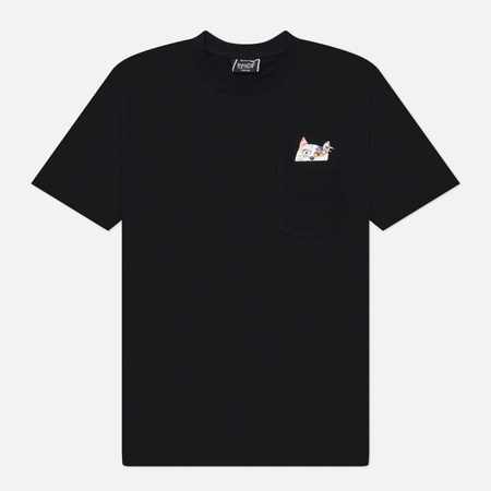 Мужская футболка RIPNDIP Lord Nermal Collage Pocket, цвет чёрный