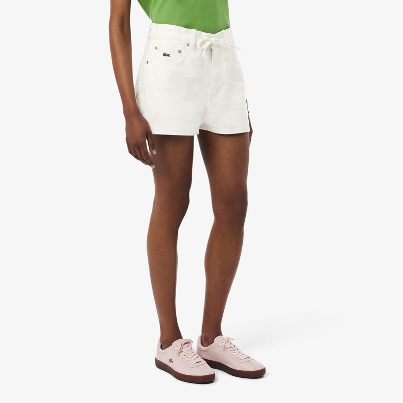 Женские джинсовые короткие шорты Lacoste 3