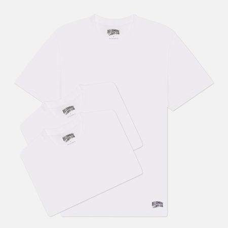 Комплект мужских футболок Billionaire Boys Club Small Arch Logo 3-Pack, цвет белый