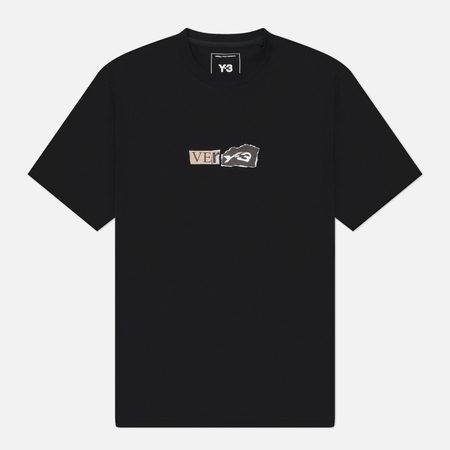 Мужская футболка Y-3 Very-3, цвет чёрный