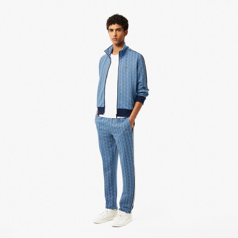 Мужская жаккардовая толстовка Lacoste PARIS с монограммой 4