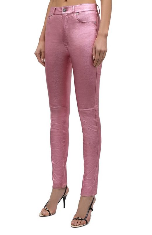 Кожаные брюки Saint Laurent 3