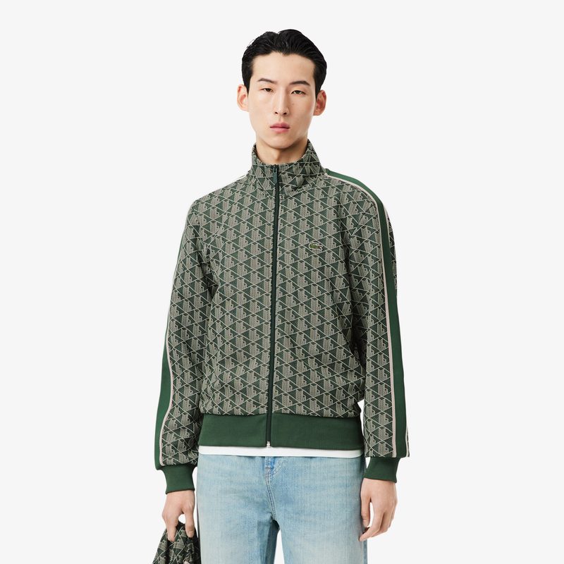 Мужская жаккардовая толстовка Lacoste PARIS с монограммой
