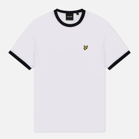 Мужская футболка Lyle & Scott Ringer Embroidered Eagle, цвет белый
