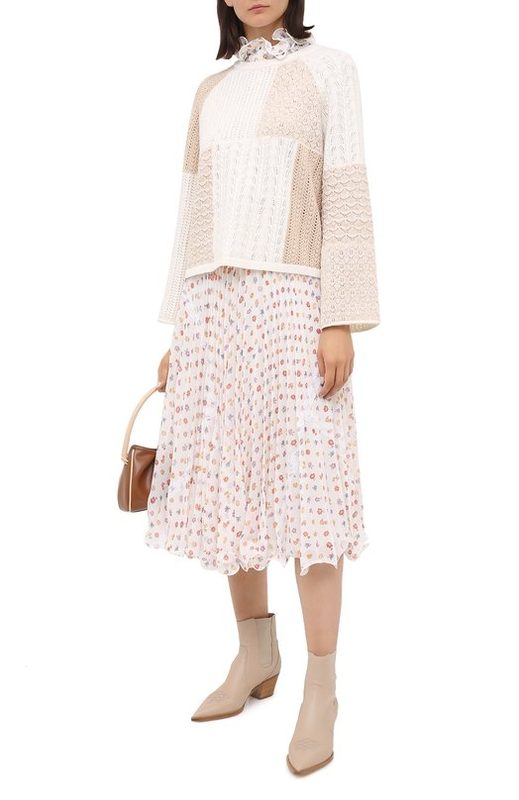 Пуловер из шерсти и хлопка Alice + Olivia 3