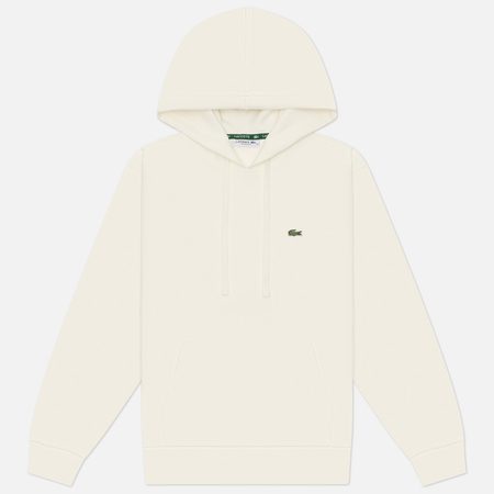 Женская толстовка Lacoste Embroidered Logo Hoodie, цвет белый