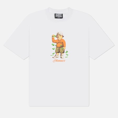Мужская футболка MARKET Making It Rain Bear, цвет белый