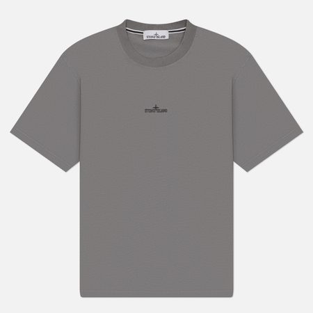 Мужская футболка Stone Island Megacity Sky Combed Organic Cotton Jersey, цвет серый