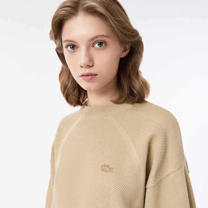 Женский свитер Lacoste из смеси хлопка 3