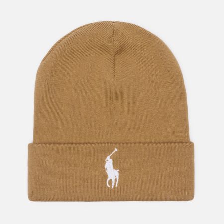 Шапка Polo Ralph Lauren Embroidered Logo, цвет коричневый