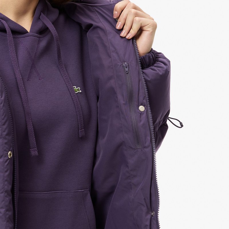 Женская парка Lacoste с капюшоном 5