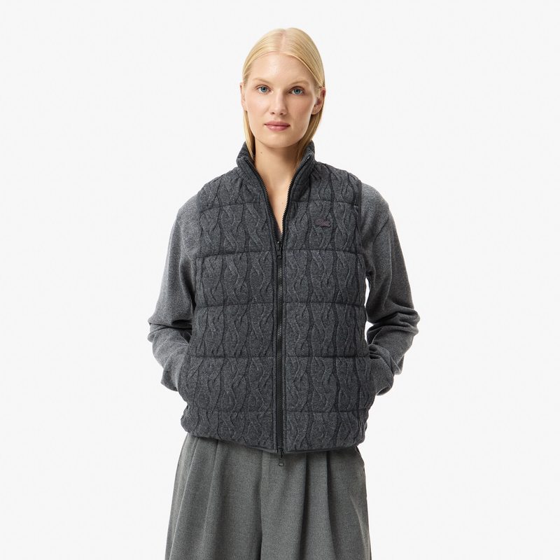 Женский утепленный двусторонний жилет Lacoste