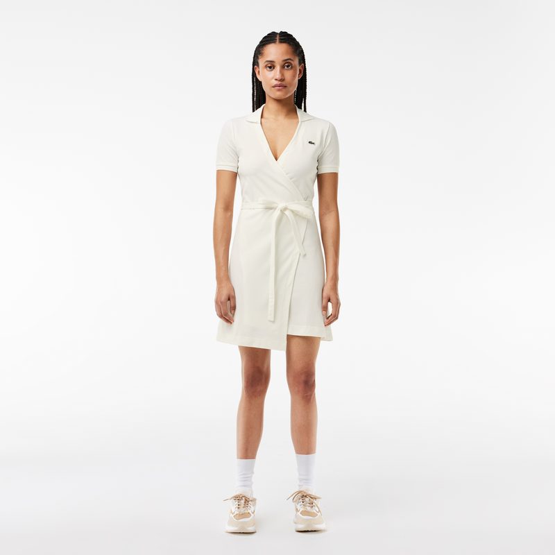 Платье Lacoste с поясом из ткани Пике