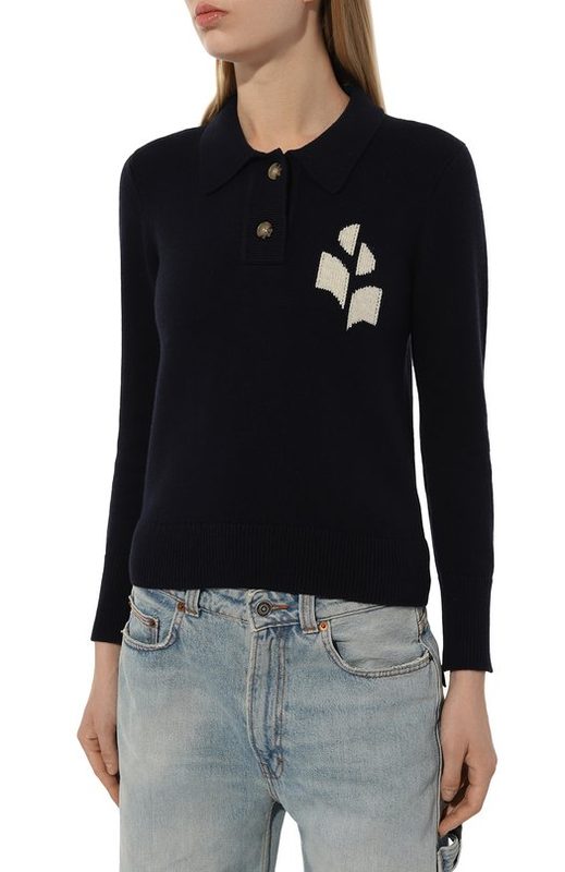 Поло из хлопка и шерсти Isabel Marant Etoile 3