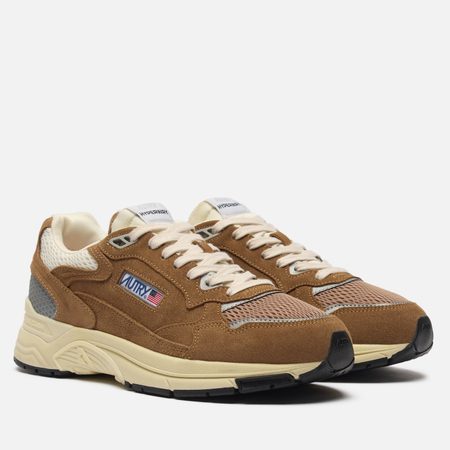 Мужские кроссовки Autry Hyperway Low Suede/Mesh, цвет коричневый