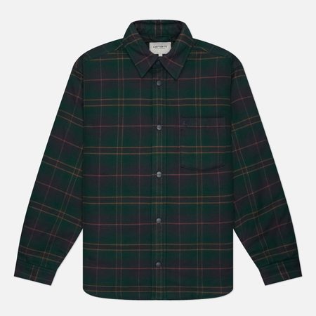 Мужская рубашка Carhartt WIP Gargan, цвет зелёный