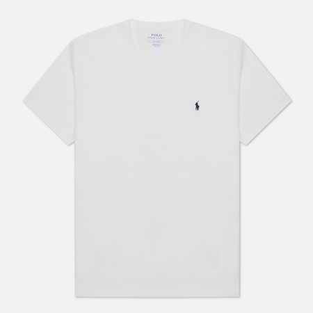 Мужская футболка Polo Ralph Lauren BCI Liquid Cotton Sleep Top Crew Neck, цвет белый