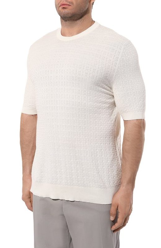 Джемпер из шелка и хлопка Il Borgo Cashmere 3