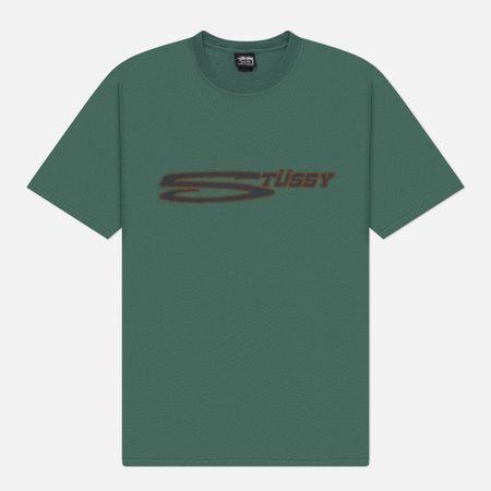 Мужская футболка Stussy Stretch Pigment Dyed, цвет зелёный