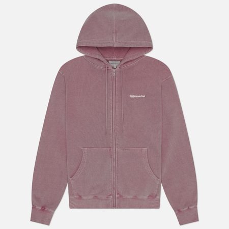 Мужская толстовка thisisneverthat INTL. Logo Zip-Up Hoodie, цвет розовый