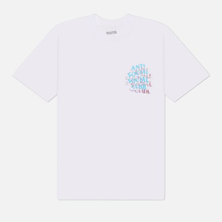 Мужская футболка Anti Social Social Club Distressed, цвет белый