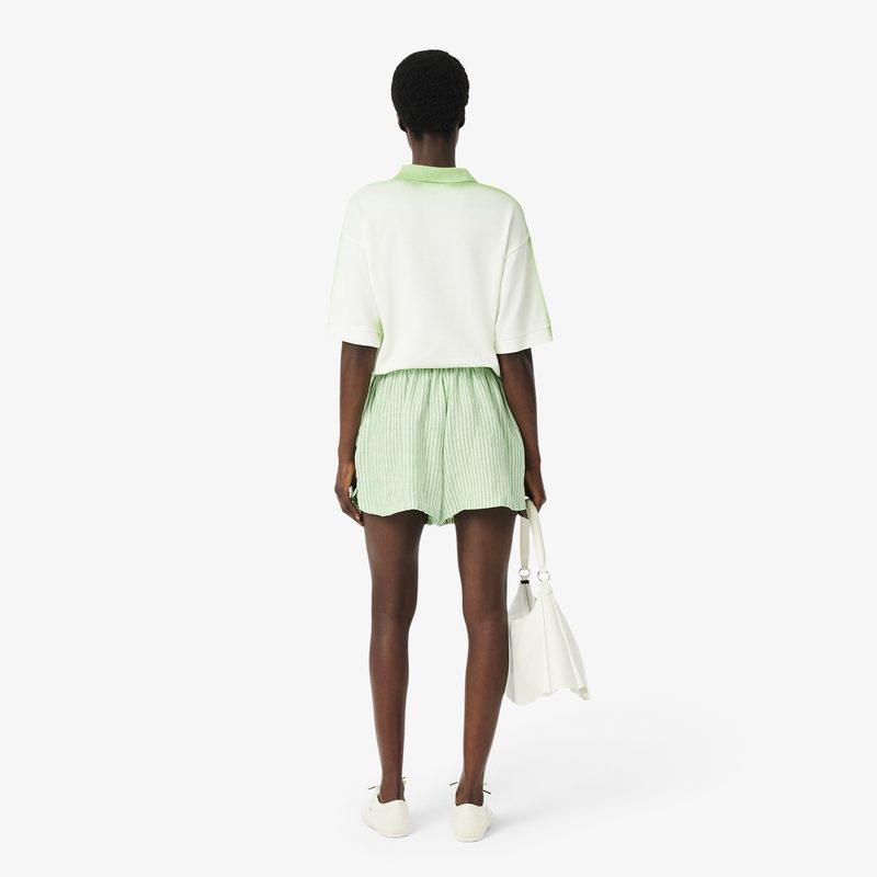 Женские шорты Lacoste из льна 2