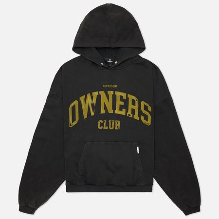 Мужская толстовка REPRESENT Represent Owners Club Oversized Hoodie, цвет чёрный
