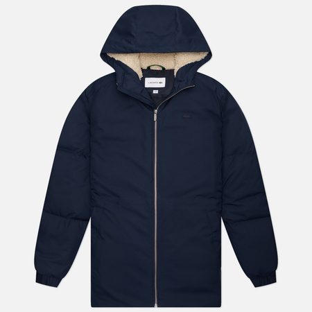 Мужская куртка парка Lacoste Quilted Puffer, цвет синий