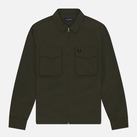 Мужская рубашка Fred Perry Ripstop Pocket Overshirt, цвет зелёный