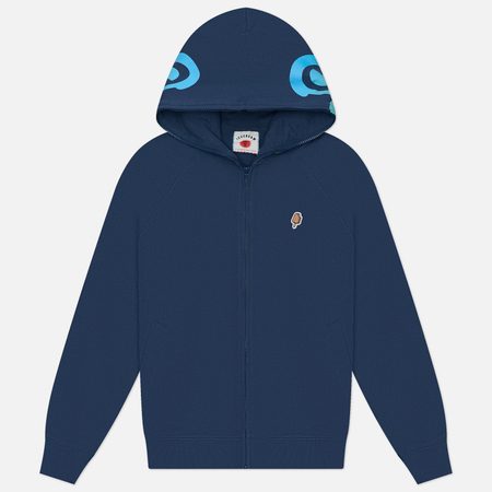 Мужская толстовка ICECREAM Gradient Smiley Zip Through Hoodie, цвет синий
