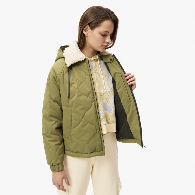Женская куртка Lacoste с поло-воротником 4