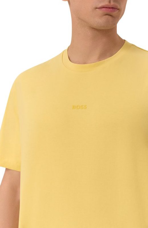 Хлопковая футболка BOSS Orange 5