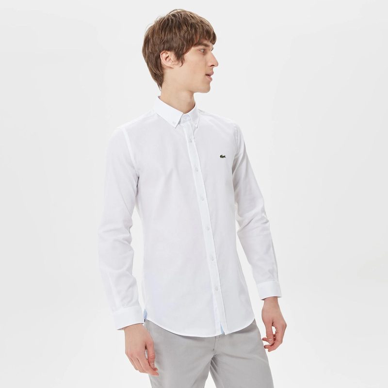Мужская рубашка Lacoste приталенного кроя