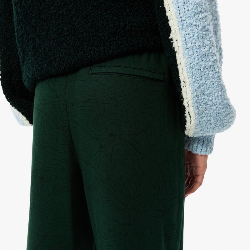 Мужские хлопковые спортивные брюки Lacoste оверсайз 5