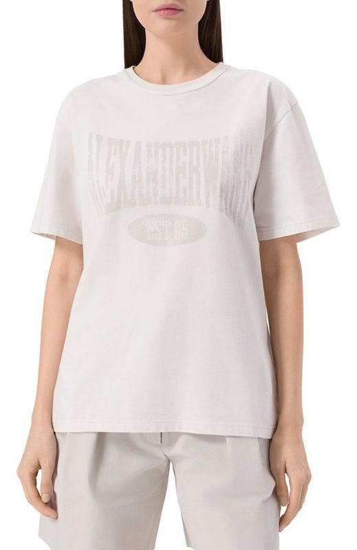 Хлопковая футболка alexanderwang.t 3